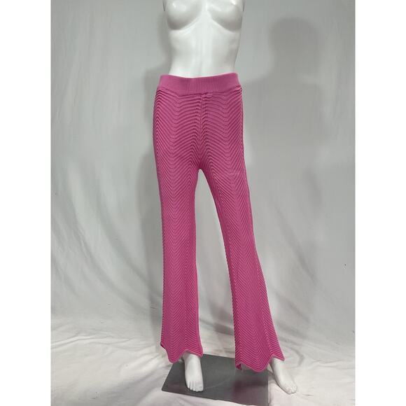 English Factory 'Wavy' Pink Knit Pants Size M - Picture 2 of 5